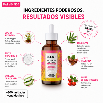 Serum para frenar el crecimiento del vello