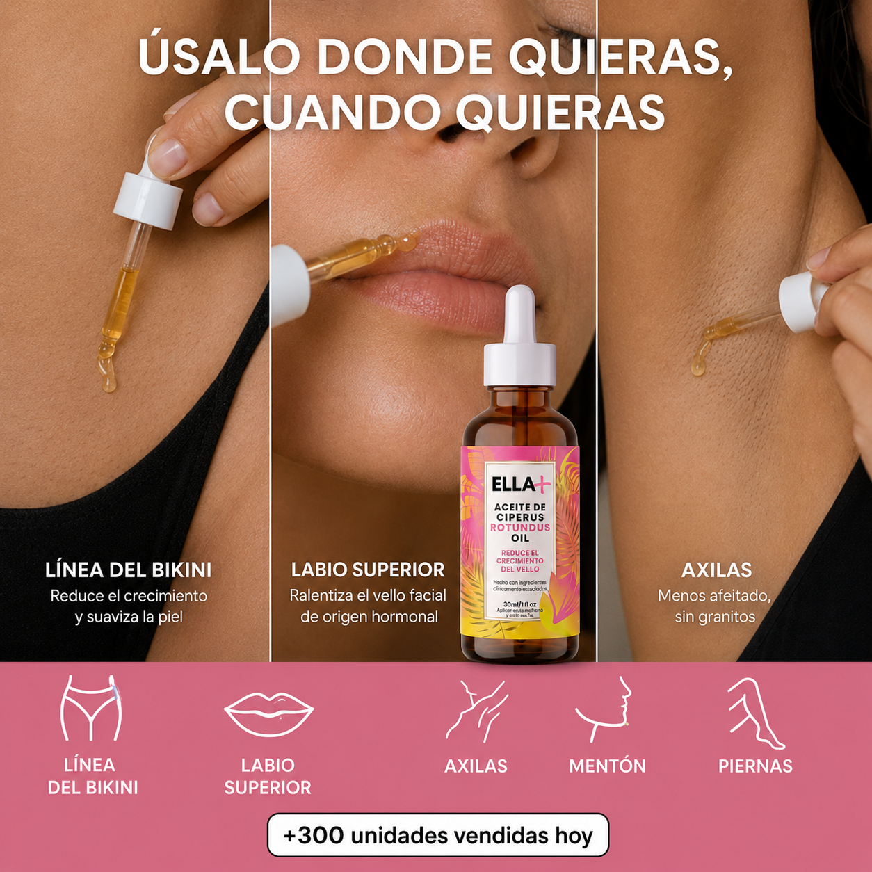 Serum para frenar el crecimiento del vello