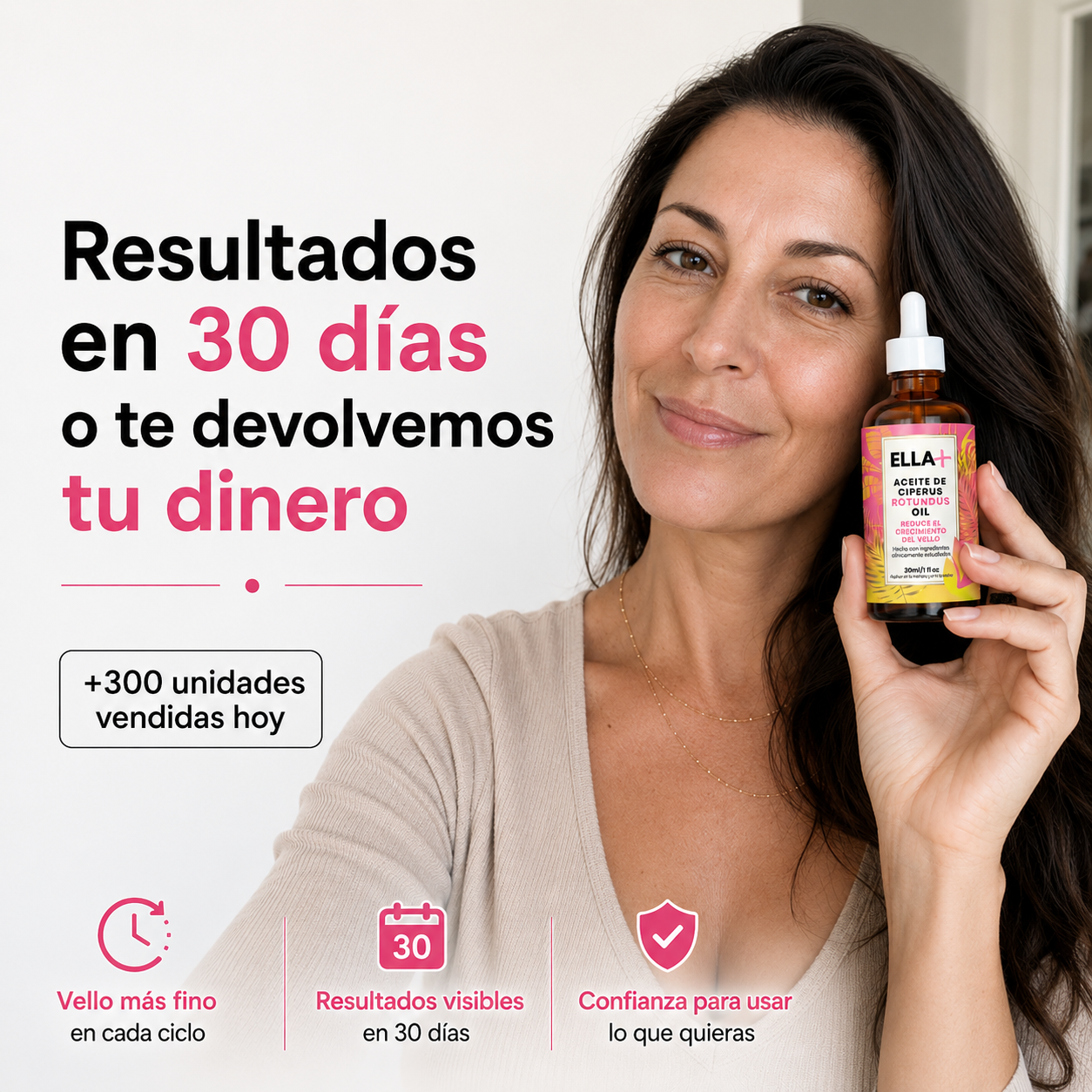 Serum para frenar el crecimiento del vello
